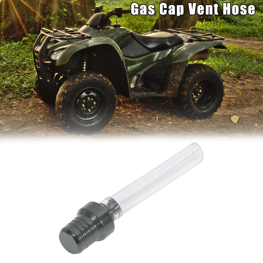 Unique Bargains Two-way Gas Fuel Tank Cap Air Vent Hose with Steel Ball for ATV Dirt Bike Gray