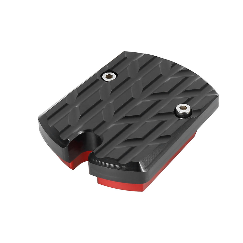 Unique Bargains Motorcycle Kickstand Pad Side Stand Extension Pad Red for Yamaha N-MAX 155