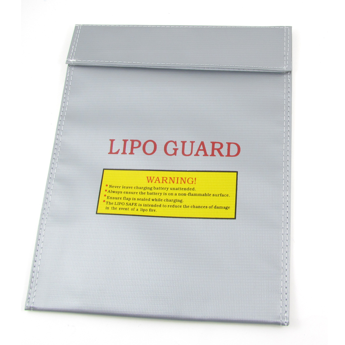 Unique Bargains 30cm x 23cm LiPo RC Battery Safe Guard Bag Charging Sack Save Pack Silver
