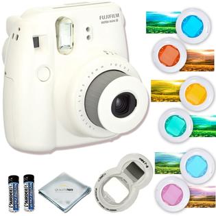 Fujibbasicwhite Fujifilm Instax Mini 8 Instant Camera White Fujifilm Instant Polaroid Camera Selfie Mirror Six Color Filters Fujibbasicwhite Fujifilm Instax Mini 8 Instant Camera White Fujifilm Instant Polaroid Camera Selfie Mirror Six Color Filters