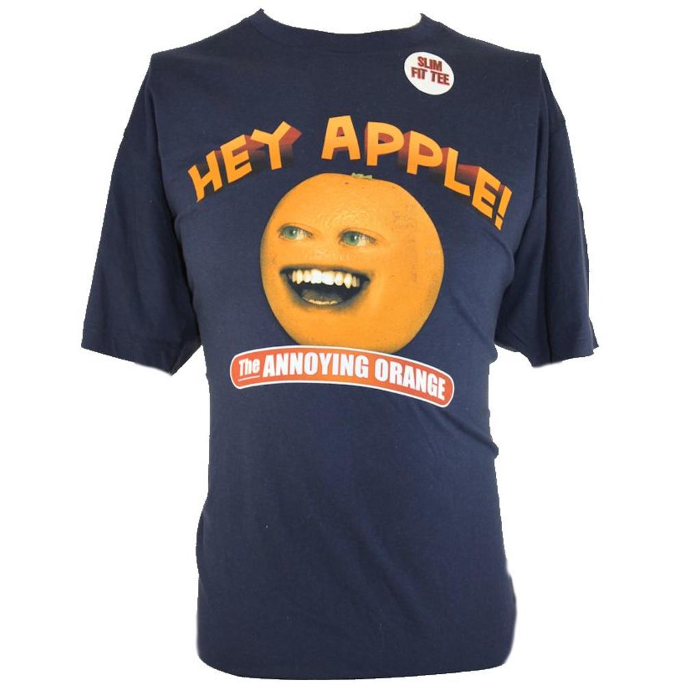 Annoying Orange Hit Internet Meme Mens T Shirt Hey Hey Apple Oran