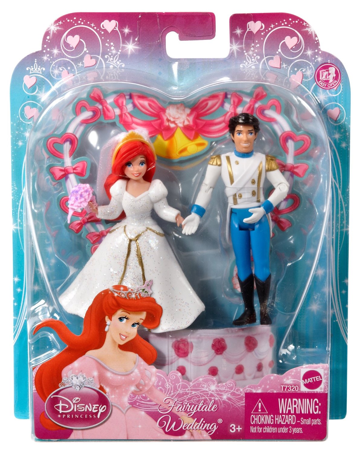 Mattel Disney Princess Fairytale Wedding Ariel And Prince Eric Doll Set