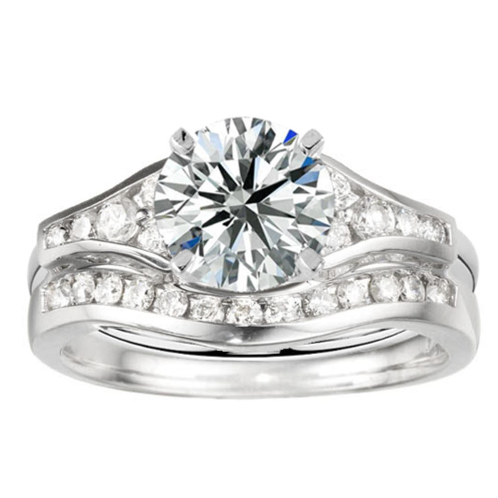 TwoBirch Classic Anniversary Ring Wrap in 10k White Gold with Diamonds (G-H,I2-I3) (0.48 CT)