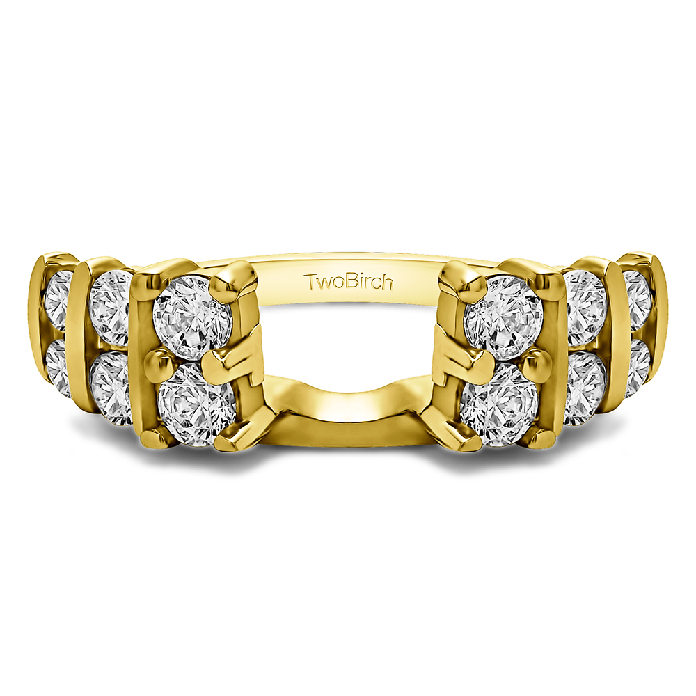 TwoBirch Anniversary Ring Wrap Enhancer in 14k Yellow Gold with Diamonds (G-H,I2-I3) (0.71 CT)