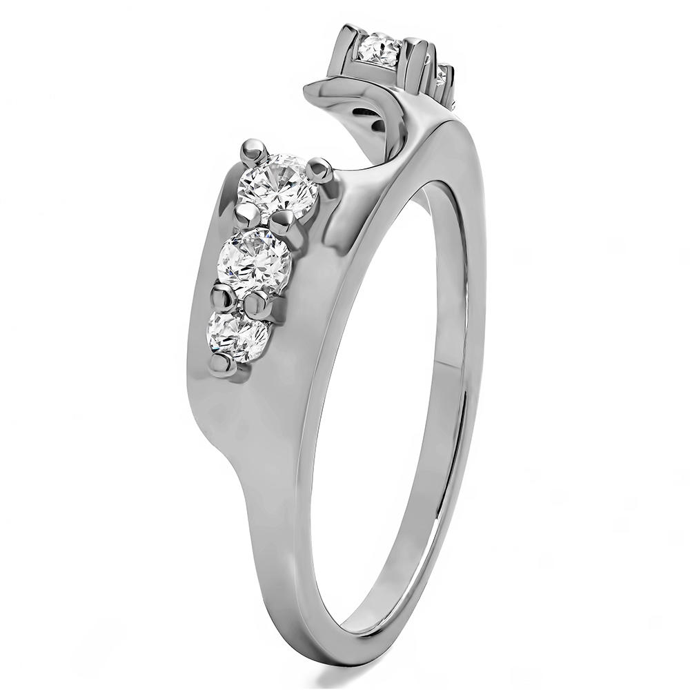 TwoBirch Classic Style Ring Enhancer in 14k Yellow Gold with Diamonds (G-H,I2-I3) (0.5 CT)
