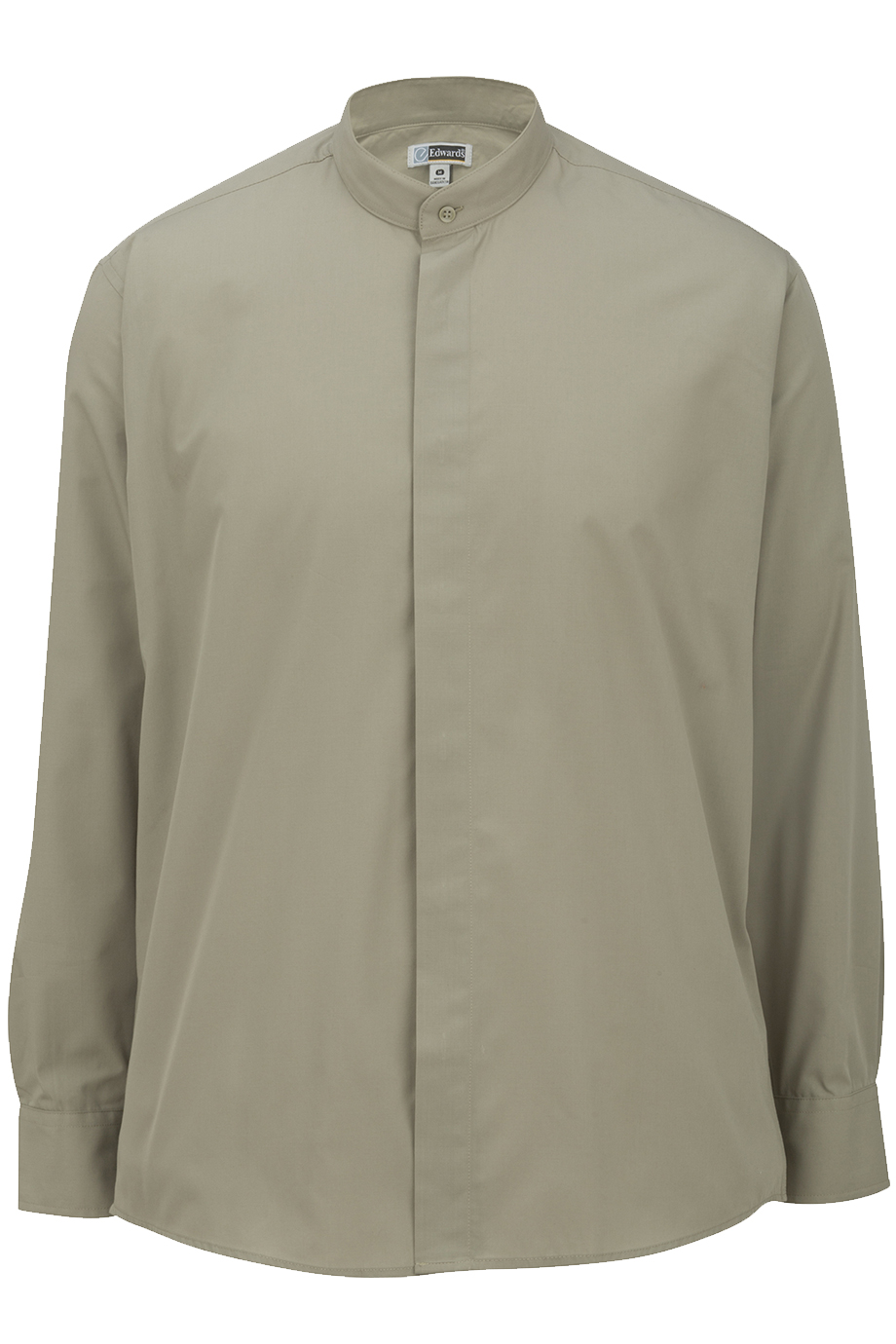 Edwards Garments 1396 Men's Long Sleeve Banded Collar Shirt