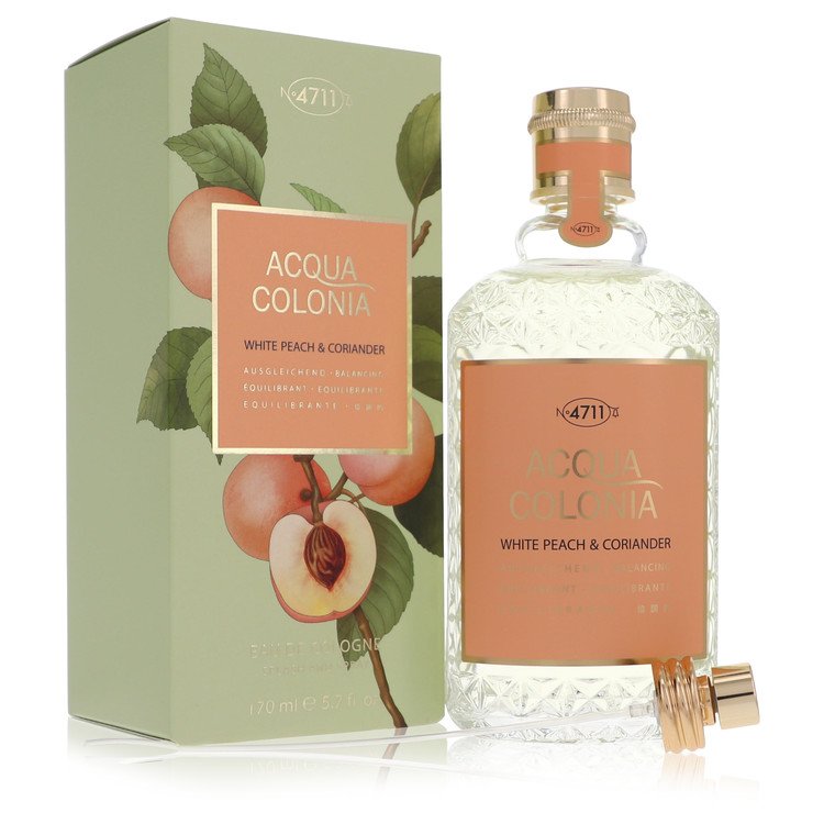 4711 Acqua Colonia White Peach Coriander By Maurer Wirtz Eau De Cologne Spray Unisex 5 7 Oz For Women