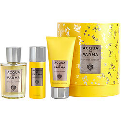 Acqua Di Parma Men Colonia Intensa Eau De Cologne Spray 3 4 Oz Deodorant Spray 1 7 Oz Hair And Shower Gel 2 5 Oz By Acqua Di Parma