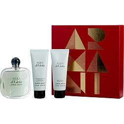 Acqua Di Gioia Women Eau De Parfum Spray 3 4 Oz Body Lotion 2 5 Oz Shower Gel 2 5 Oz By Acqua Di Gioia