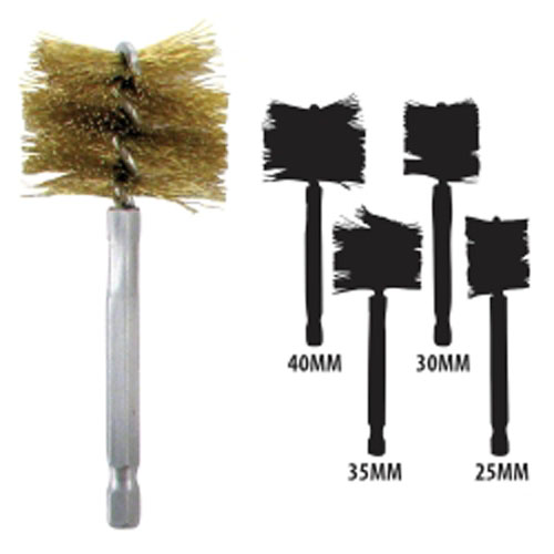Innovative Products Of America 8038 Brass 25mm-40mm Bore Brush Set