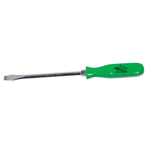 K Tool 19906 Screwdriver  Slotted Tip  6" Long Blade  with Green Plastic Handle