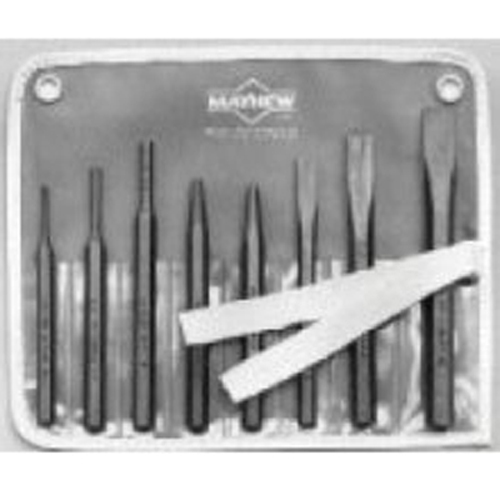 Mayhew Tools 61025 Punch and Chisel Set  8 Pieces
