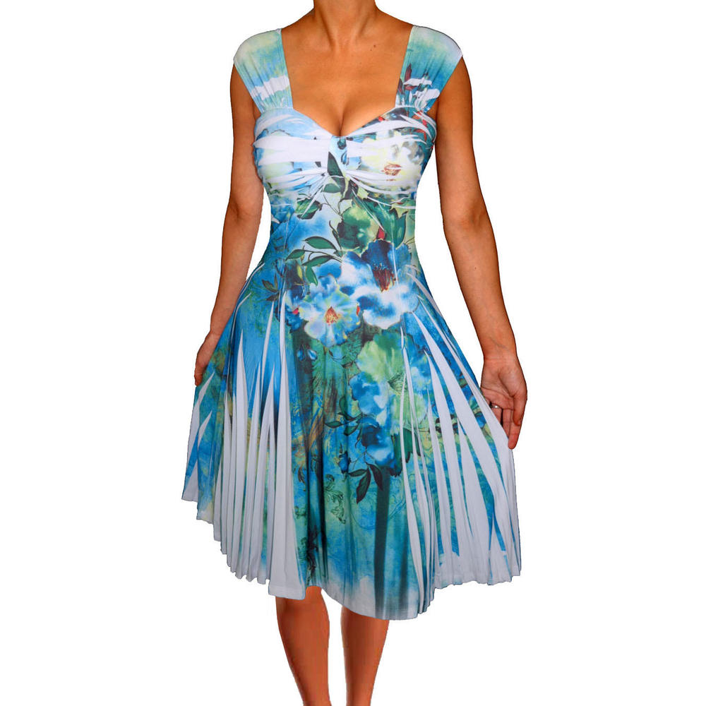 Funfash Funfash Plus Size White Empire Waist Cocktail Dress Cruise Women Plus Size Dress