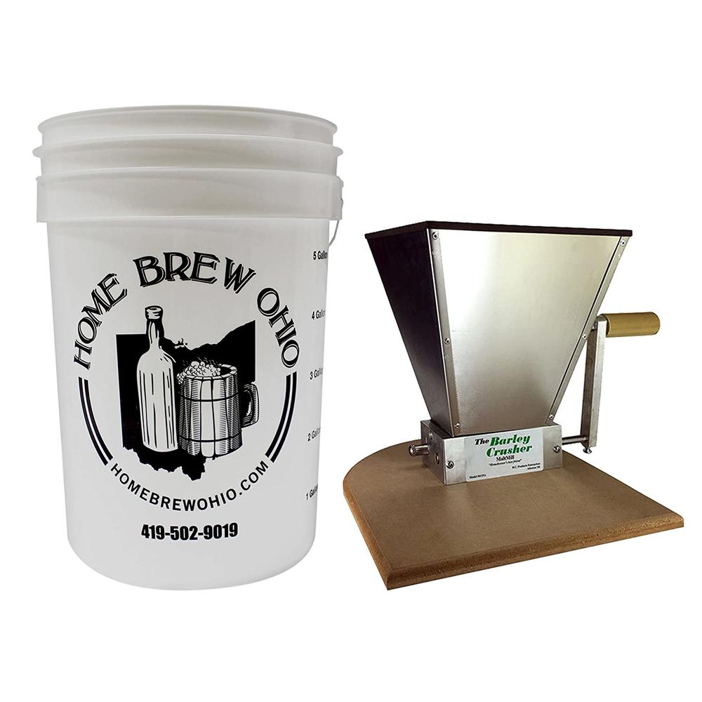Home Brew Ohio Barley Crusher 7 lb. Hopper Including Bucket
