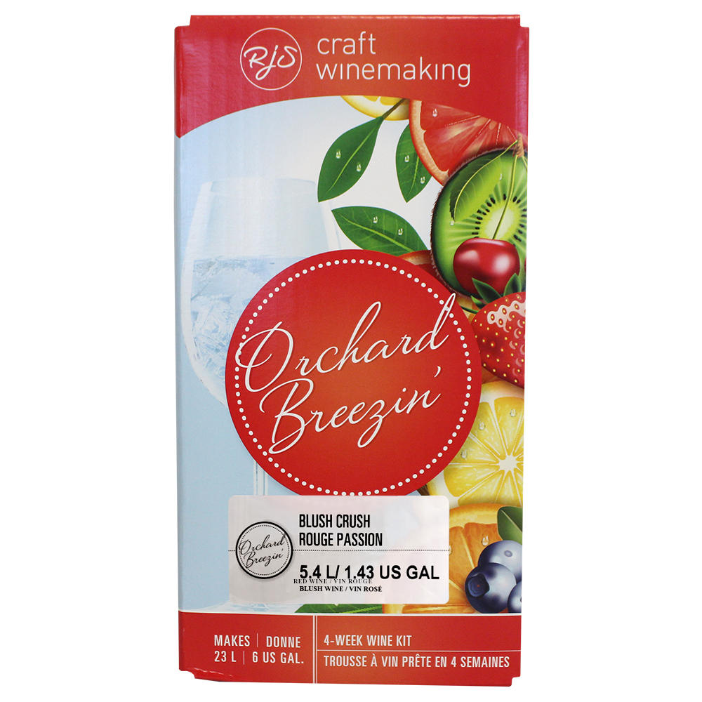 Orchard Breezin' Blush Crush Wine Making Ingredient Kit