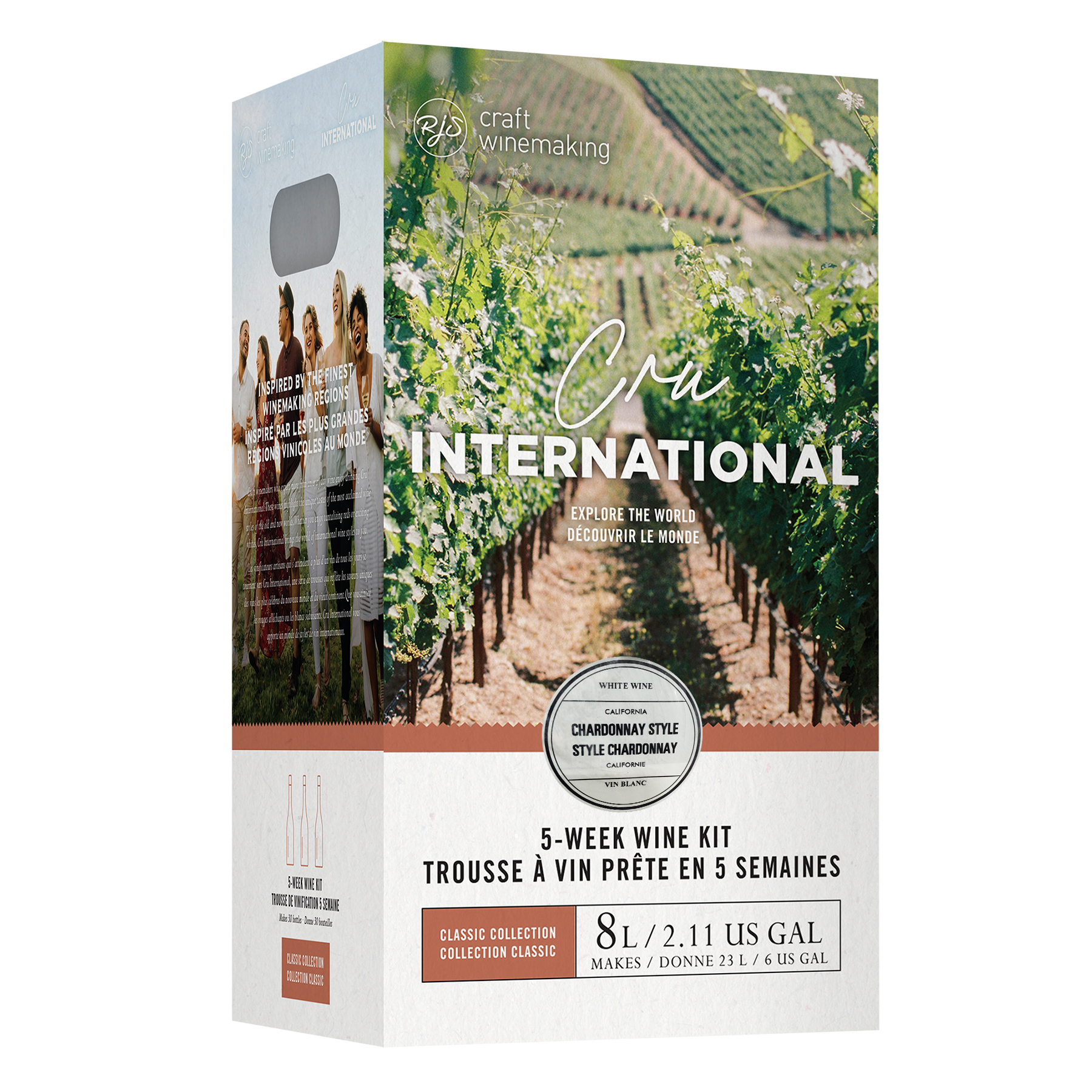 RJS Craft Winemaking Wine Ingredient Kit - Cru International - California Chardonnay Style