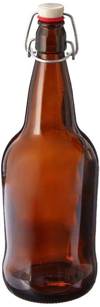 Home Brew Ohio 1 X 32 oz. Amber EZ Cap Kombucha Bottle
