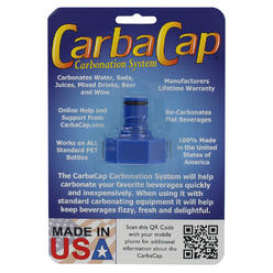 Home Brew Stuff CarbaCap Carbonation System C02 Coupling To Carbonate Soda Beer Juice Water