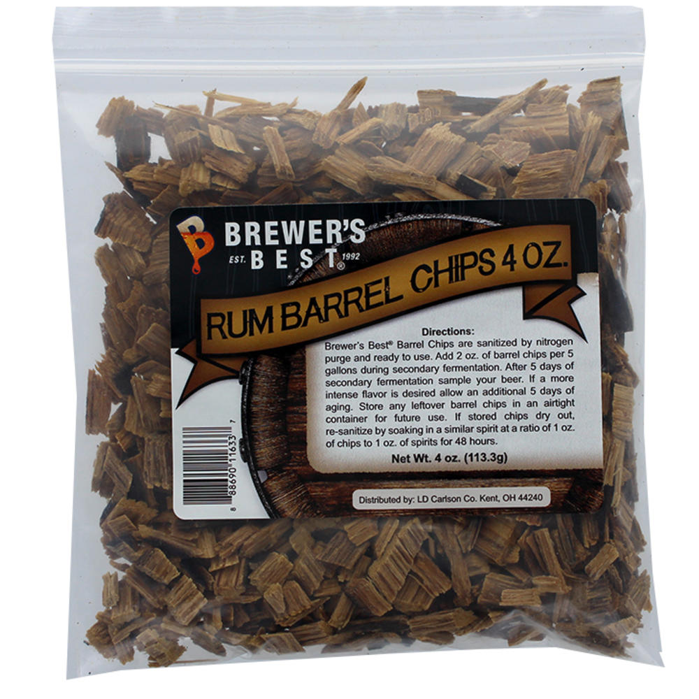 Home Brew Ohio Brewer's Best Barrel Chips Rum Barrel - 4 Ounces