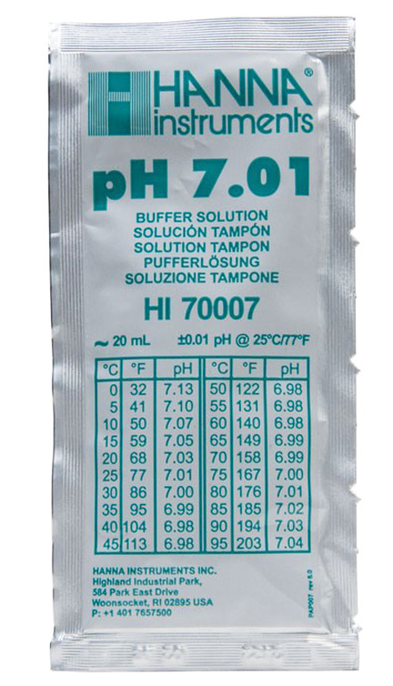 Hanna Instruments 20 ml - pH 7.01 - Buffer Solution - pH