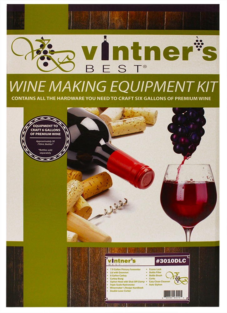Vintner's Best Wine Equipment Kit w/ Double Lever Corker