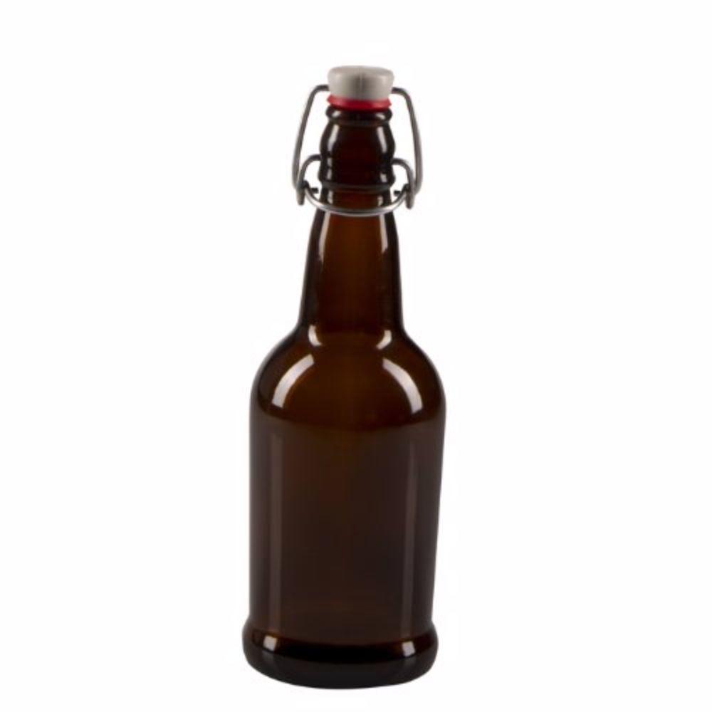 EZ-CAP 16oz Amber Beer Bottle 16 oz. EZ Cap Beer Bottle-AMBER- 1 Bottle