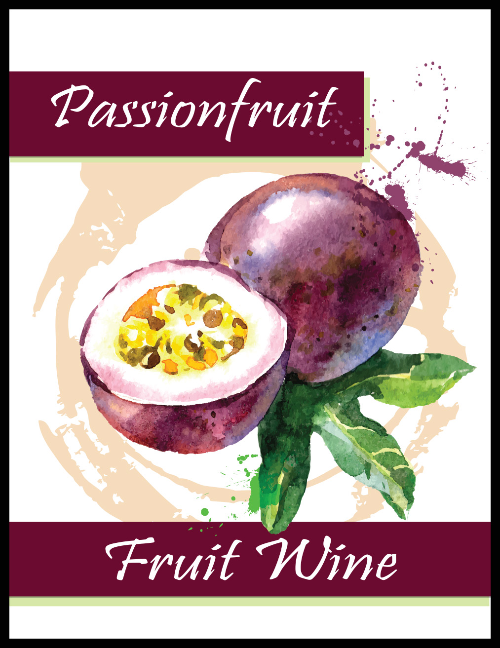 LD Carlson Passionfruit Fruit Wine Labels