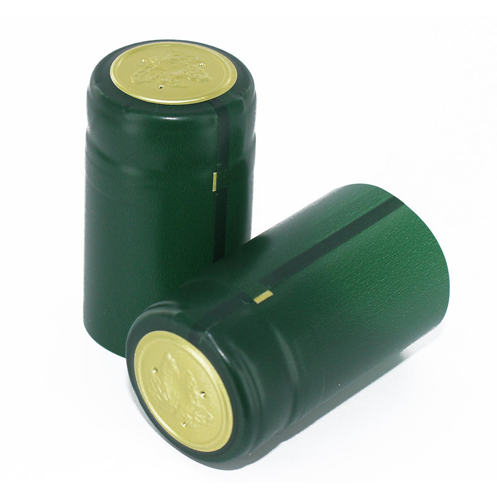 L.D.Carlson PVC Heat Shrink Capsules For Wine Bottles - Matte Green 100 count