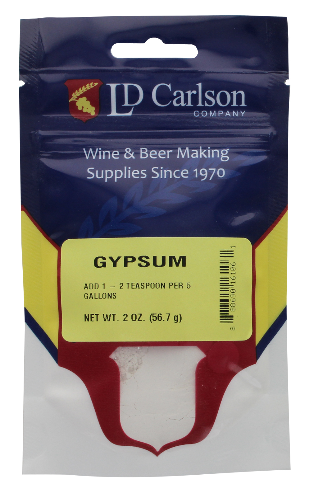 Learn To Brew LLC Calcium Sulfate Gypsum 2 oz. for Home Brew