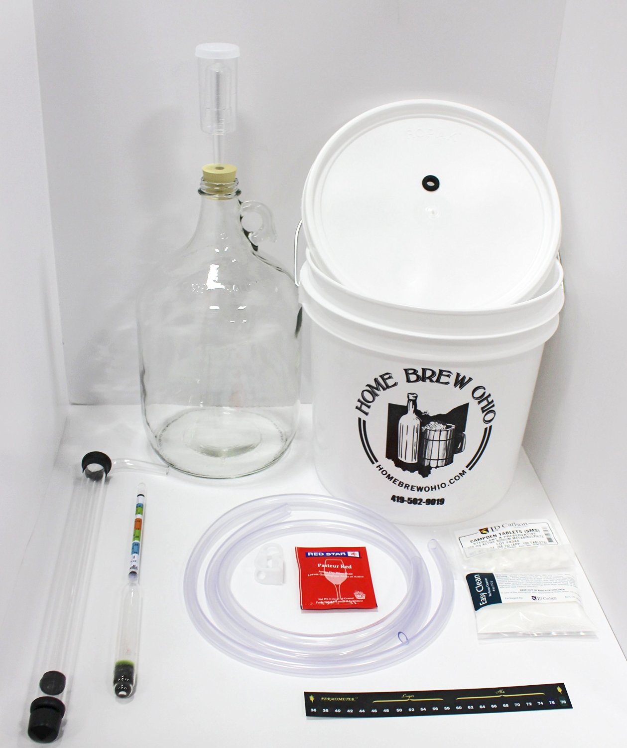 Home Brew Ohio Starter Mead Making Kit (1 gallon batch with bucket)