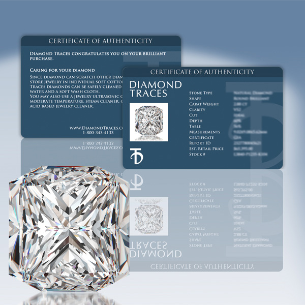 Diamond Traces 5.93ct D-SI1 VG Square Radiant Natural Certified Diamond 18k Gold Classic Single Stone Pendant 