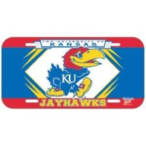 Wincraft Kansas Jayhawks Plastic License Plate