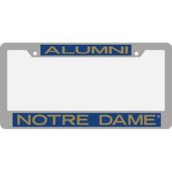 STOCKDALE Notre Dame Fighting Irish Metal Alumni Inlaid Acrylic License Plate Frame