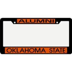 STOCKDALE Oklahoma State Cowboys Metal Alumni Inlaid Acrylic License Plate Frame