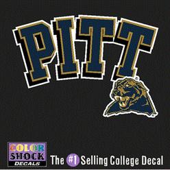 CDI Pittsburgh Panthers Decal - Pittsburgh Panthers Over Mascot