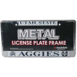 STOCKDALE Utah State Aggies Metal License Plate Frame w/Domed Insert