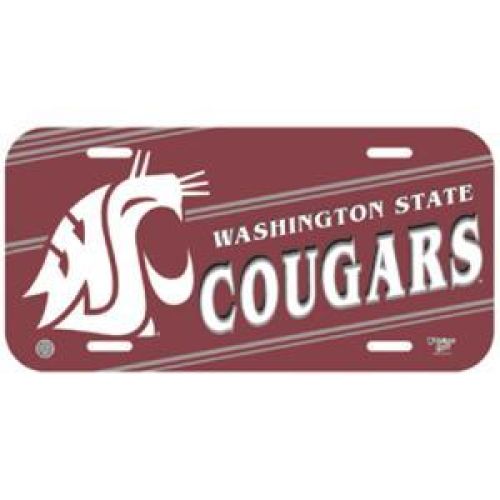 Wincraft Washington State Cougars Plastic License Plate