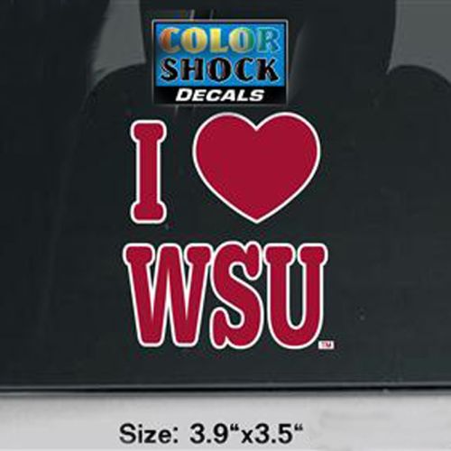 Cdi Washington State Cougars Decal I Love Wsu