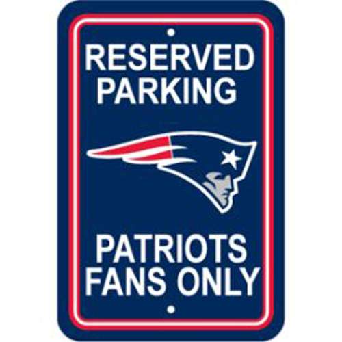 Fremont Die New England Patriots Fan Parking Sign