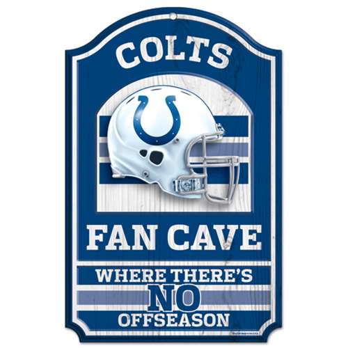 Wincraft Indianapolis Colts Fan Cave Wood Sign