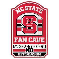 Wincraft North Carolina State Wolfpack Fan Cave Wood Sign