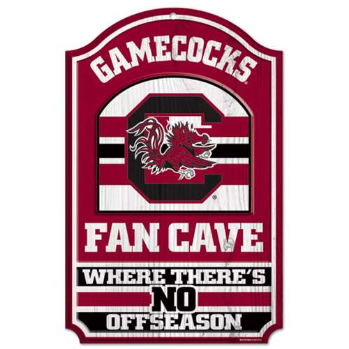 Wincraft South Carolina Gamecocks Fan Cave Wood Sign