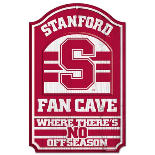 Wincraft Stanford Cardinal Fan Cave Wood Sign