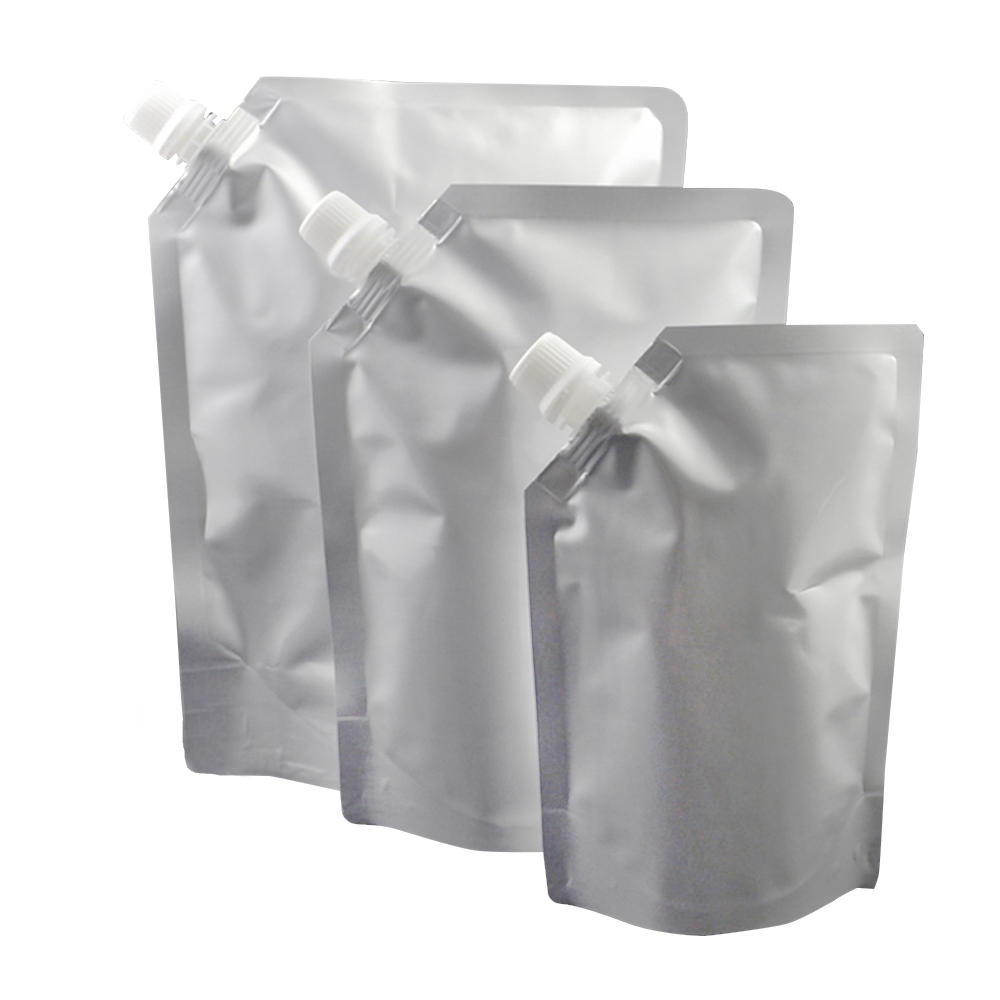 Aspire (Price/50 PCS) Aspire Foil Side Spout Stand Up Pouch Bags(1.75 OZ, 17 OZ, 34 OZ, 50 OZ, 68 OZ), BPA Free