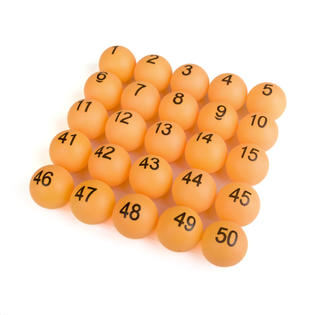 Gogo 40mm Table Tennis Balls Numbered Beer Pong Balls Raffle Ball