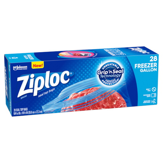 Ziploc Perfect Portions Freezer Bag 75 Count Ziploc 00382 Bag Gallon Freezer Value Pack 9 28 Count