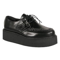 Demonia V Creeper 502 2 P F Goth Punk Rockabilly Vegan Blk Pu Basic Creeper