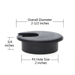 Gogo 2 Inch Desk Grommet Desk Wire Organizer Cord Hole Cover