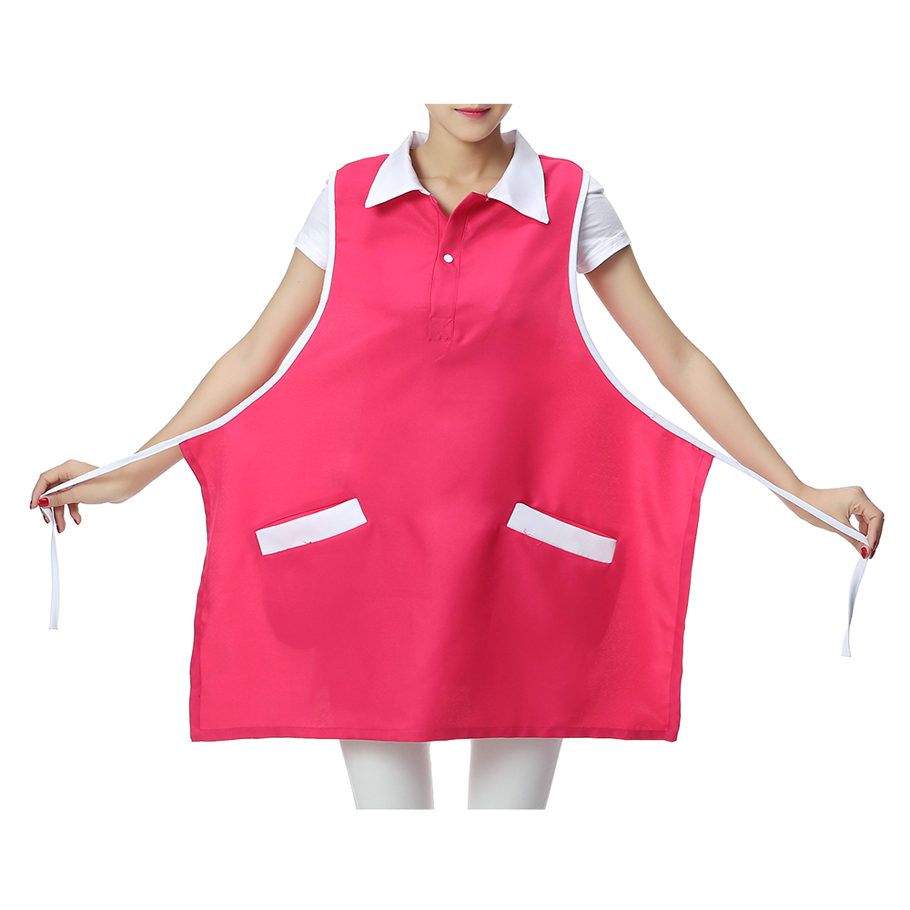 Opromo Sleeveless Uniform Apron For Hair Nail Beauty Salon With Two Pockets Opromo Sleeveless Uniform Apron For Hair Nail Beauty Salon With Two Pockets
