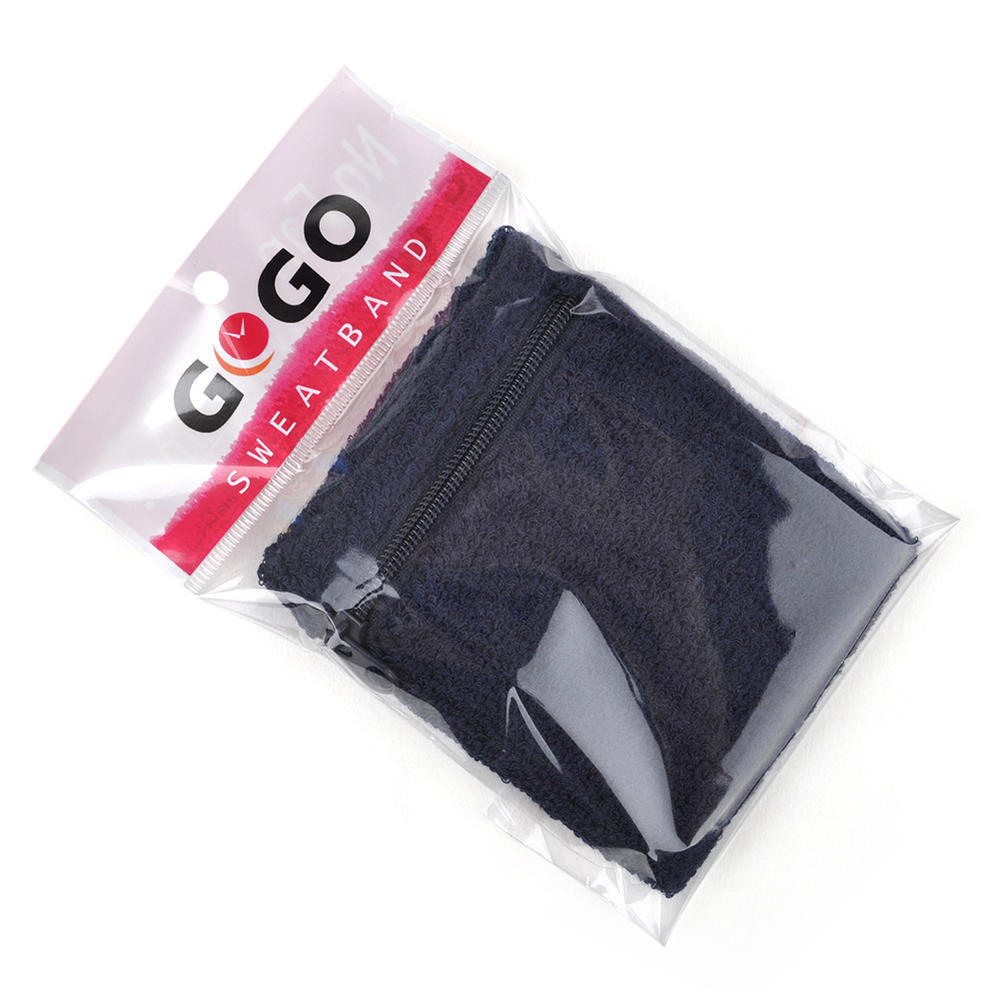 GOGO 2PCS Wristband with Zipper Pockets Wrist Wallet Sweatband